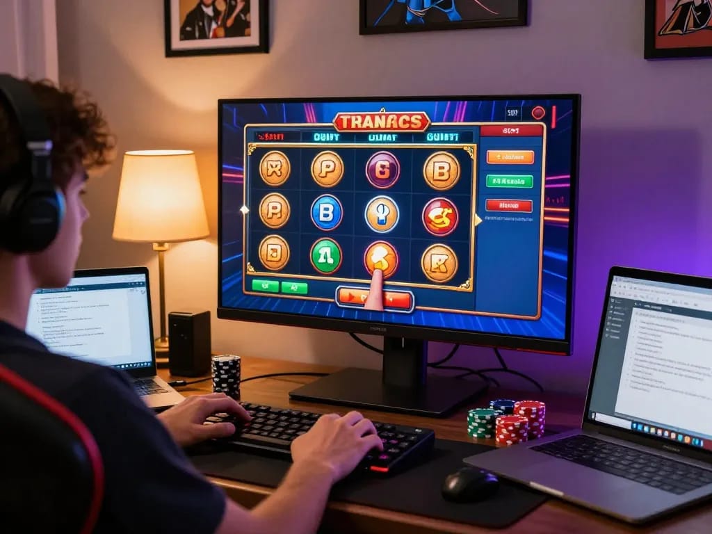 Engaging in slot gacor hari ini with an immersive online gaming experience featuring vibrant graphics.