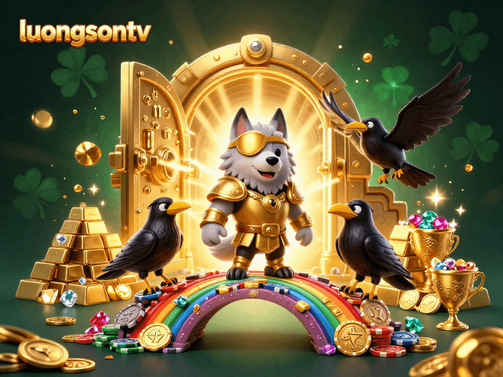 Experience thrilling moments on luongsontv with golden treasures and vibrant casino elements.