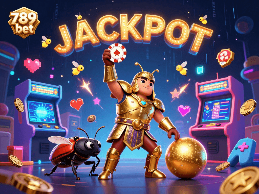 Win big with 789 bet in a thrilling 3D casino game scene featuring colorful elements.