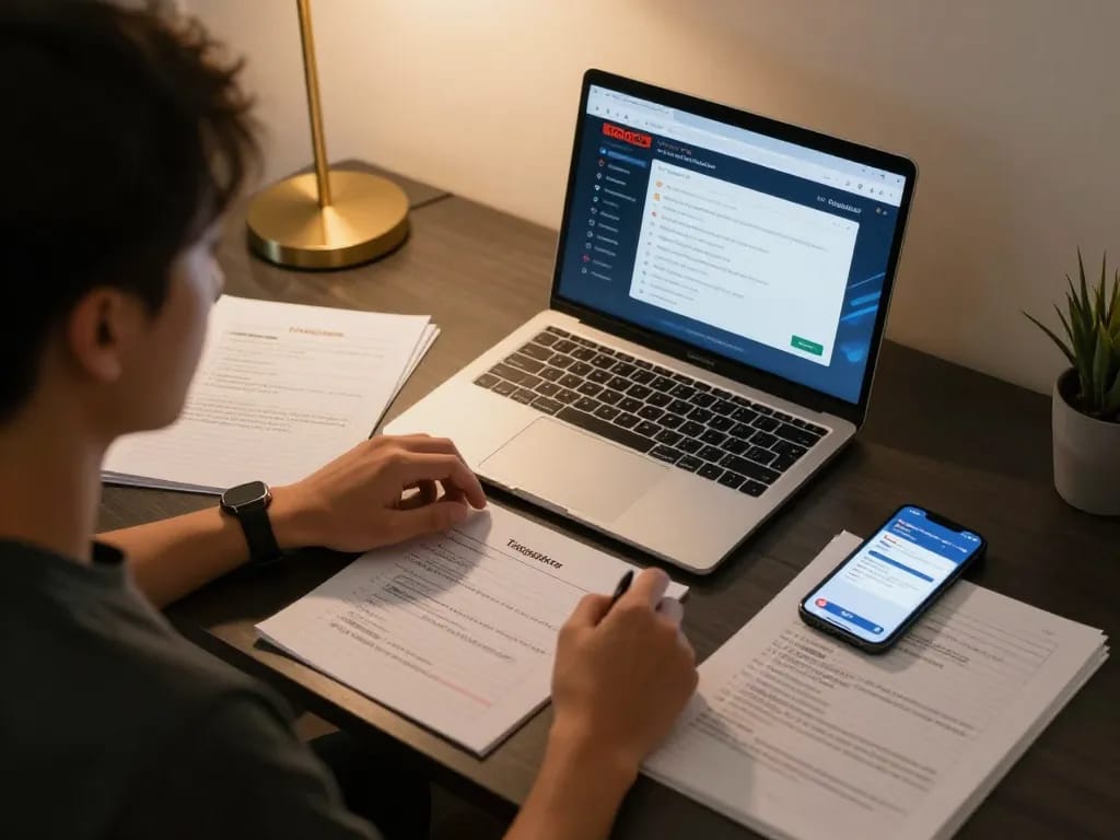 Player engaging with keluaran hk results on laptop during an online Togel session