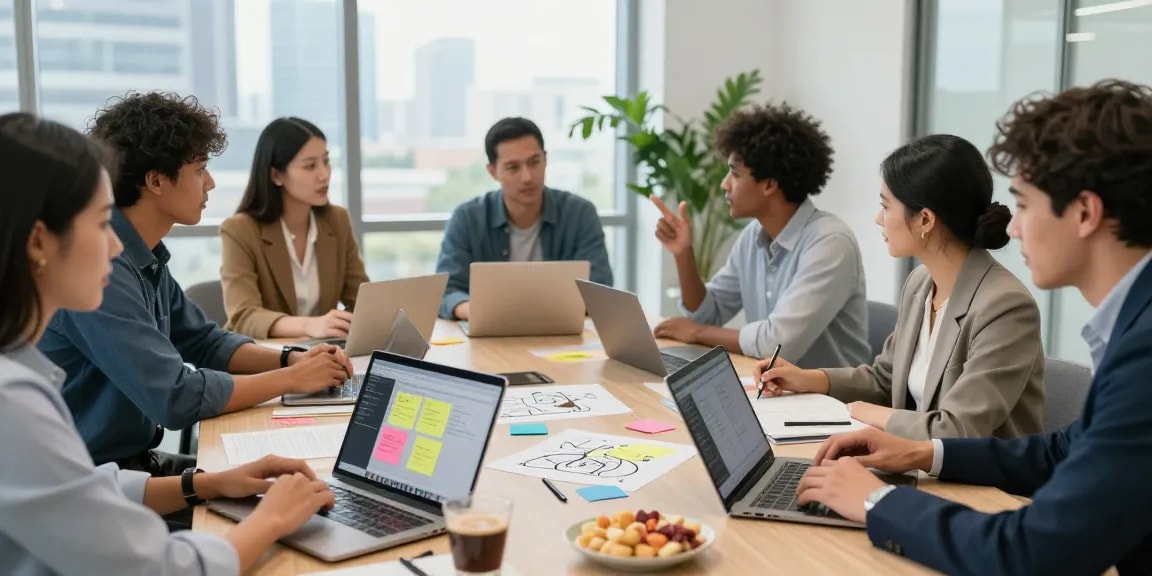 Kolaborasi di ruang kantor modern untuk memperkuat jaringan bisnis balak66 dengan tim profesional.