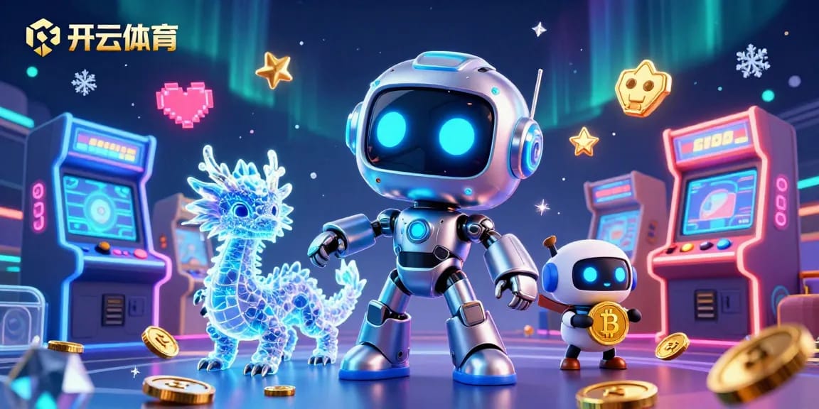 Experience the thrills of 开云体育 with futuristic gaming elements in a vibrant visual space.