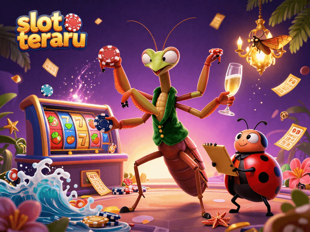 Engage in thrilling gaming experiences with slot terbaru, featuring vibrant slot reels and dynamic characters for a premier casino feel.