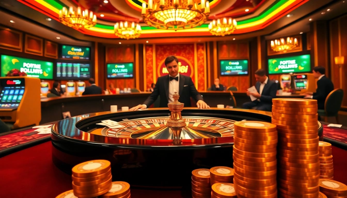 Experience the thrill of betting at link 88i's luxurious casino, featuring exciting roulette and vibrant slot machines.