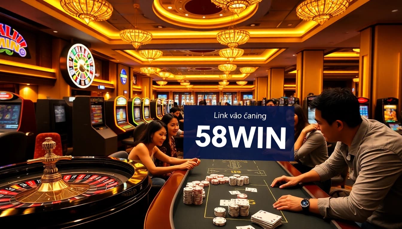 Experience winning opportunities at 58WIN with engaging table games and vibrant casino ambiance.