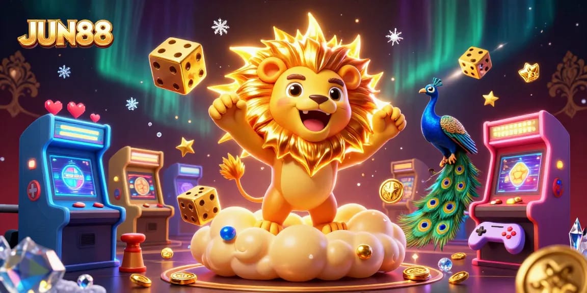 Experience thrilling wins with JUN88's vibrant casino universe featuring iconic characters and games.