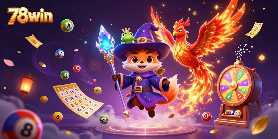 Experience thrilling gameplay at 78win with colorful lottery elements and captivating characters.