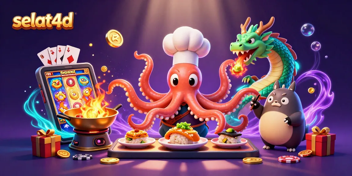 Experience excitement with selat4d games featuring 3D cartoon characters and vibrant casino elements!