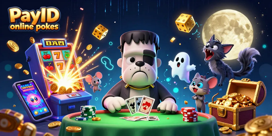 Experience PayID online pokies excitement with a thrilling 3D casino scene filled with vibrant characters and dynamic elements.