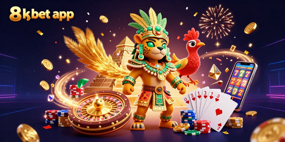Engage with 8xbet app for immersive gaming, featuring vibrant casino elements and dynamic effects.