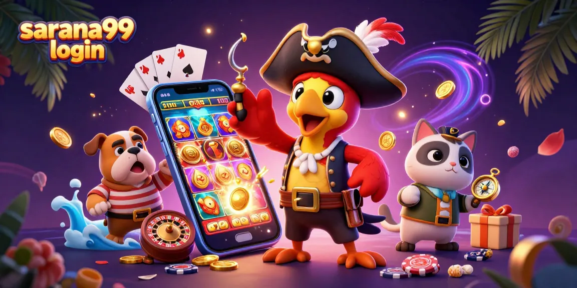 Play exciting slots with sarana99 login as a pirate captain oversees the game