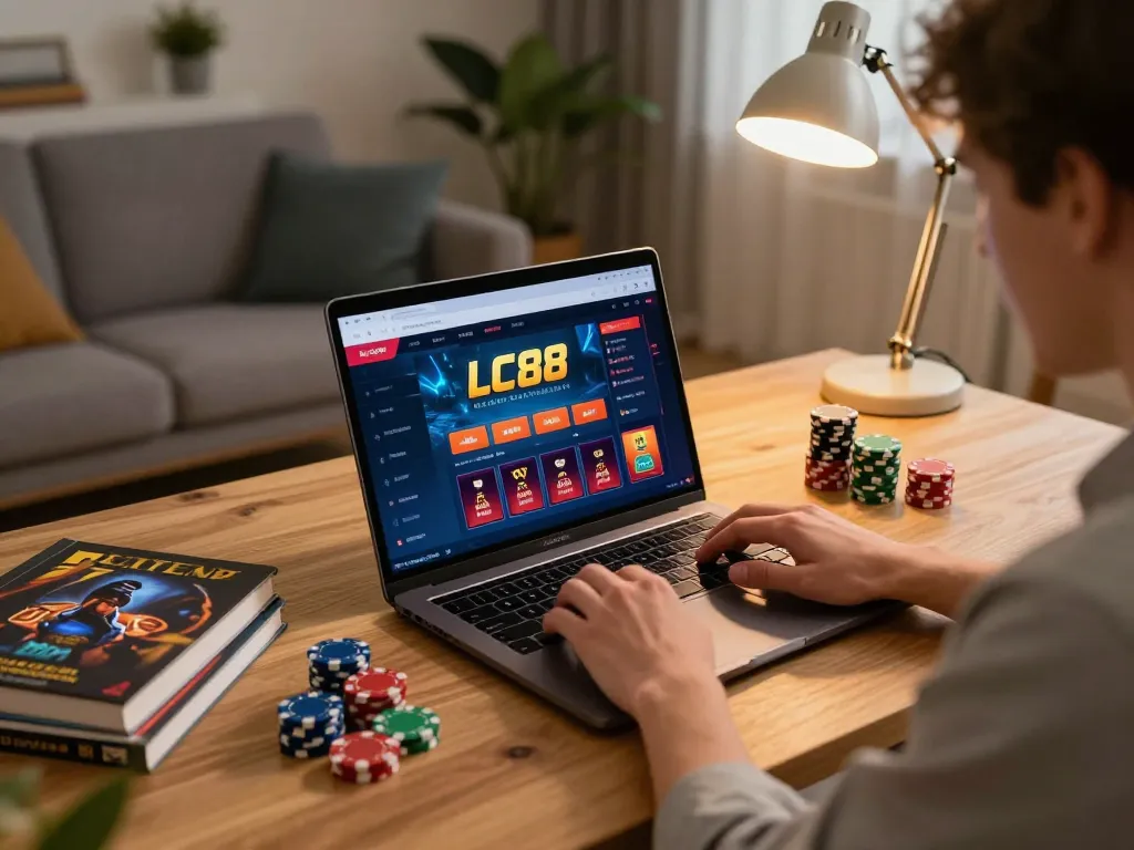 Engaging in online casino gaming at LC88 with strategic planning and intense focus