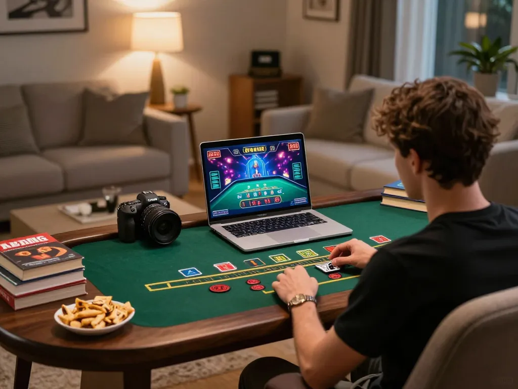 Người chơi B52club phân tích chiến lược trong khi tham gia blackjack trực tiếp trực tuyến.