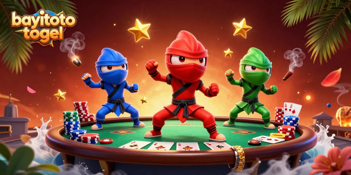 Experience the thrill of betting with bayitoto togel online featuring bold chameleon ninjas and dynamic poker action.
