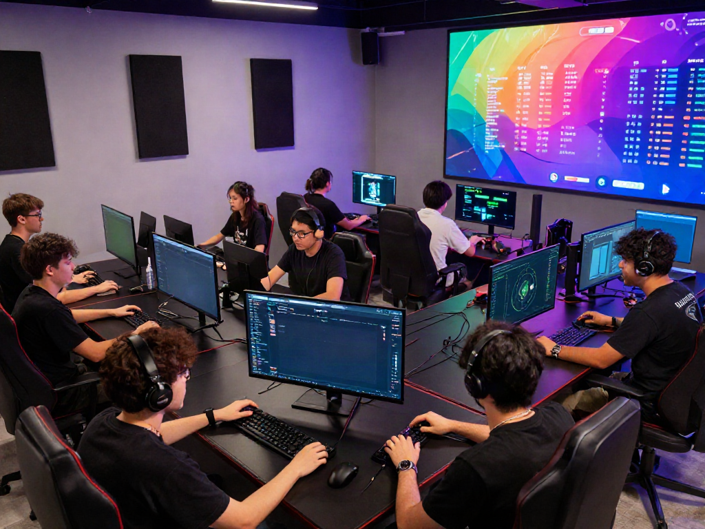 Players engaging with singatoto gaming platform showcasing dynamic gameplay strategies in a modern gaming hub.