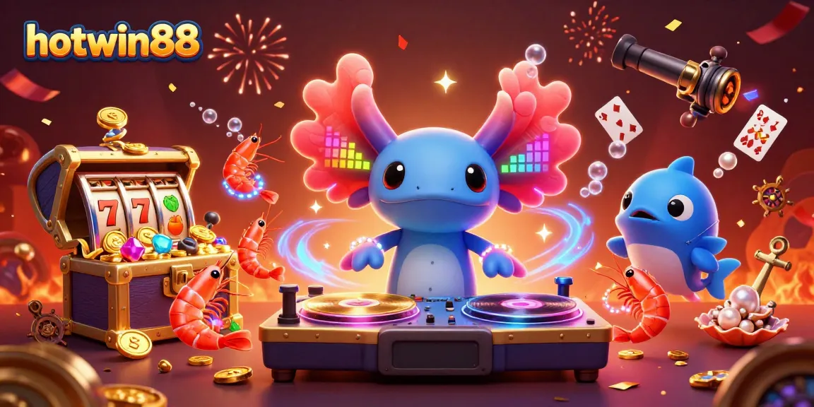Engage with hotwin88 through dynamic gaming scenes featuring a vibrant 3D casino underwater.
