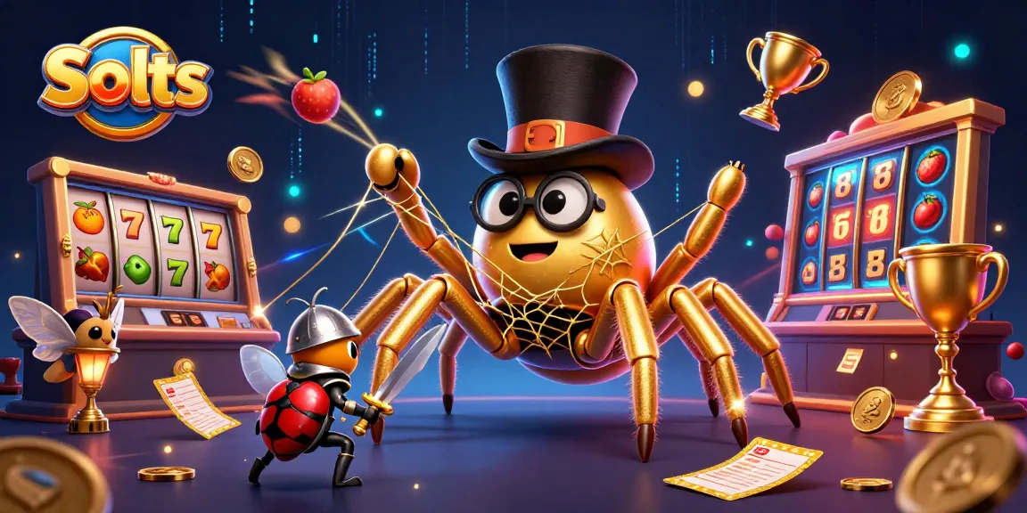 Spin the exciting Slots with dynamic golden animations and lively characters in a captivating casino scene.