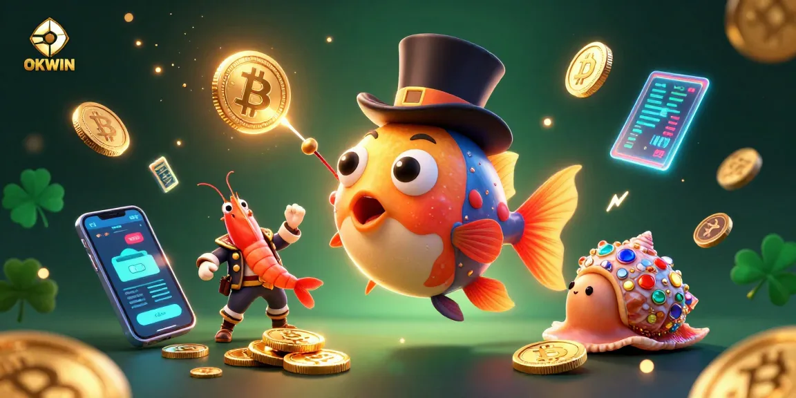 Experience winning strategies at OKWIN in this vibrant underwater casino scene.
