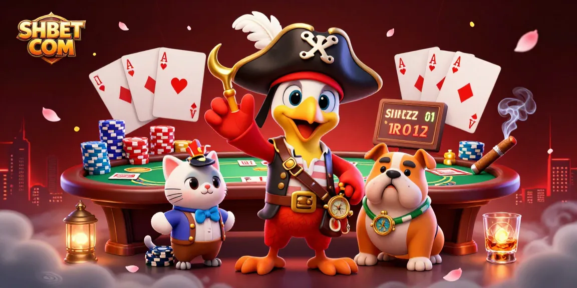 Engage with SHBET COM for an exhilarating casino adventure featuring dynamic poker games and colorful characters.