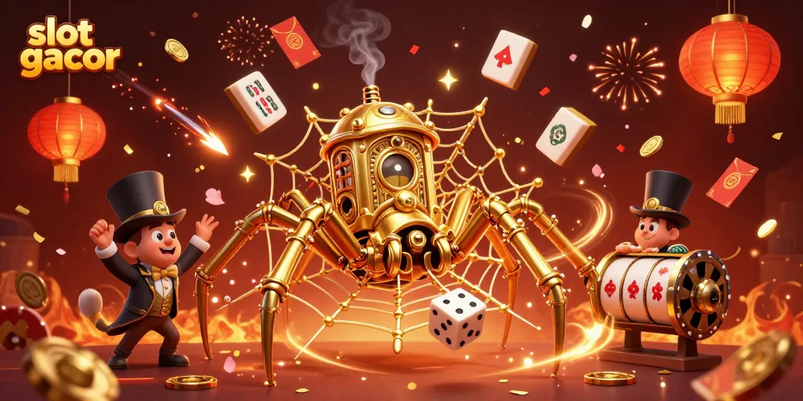 Permainan slot gacor dengan belalang terperangkap dan ilustrasi keemasan yang menarik