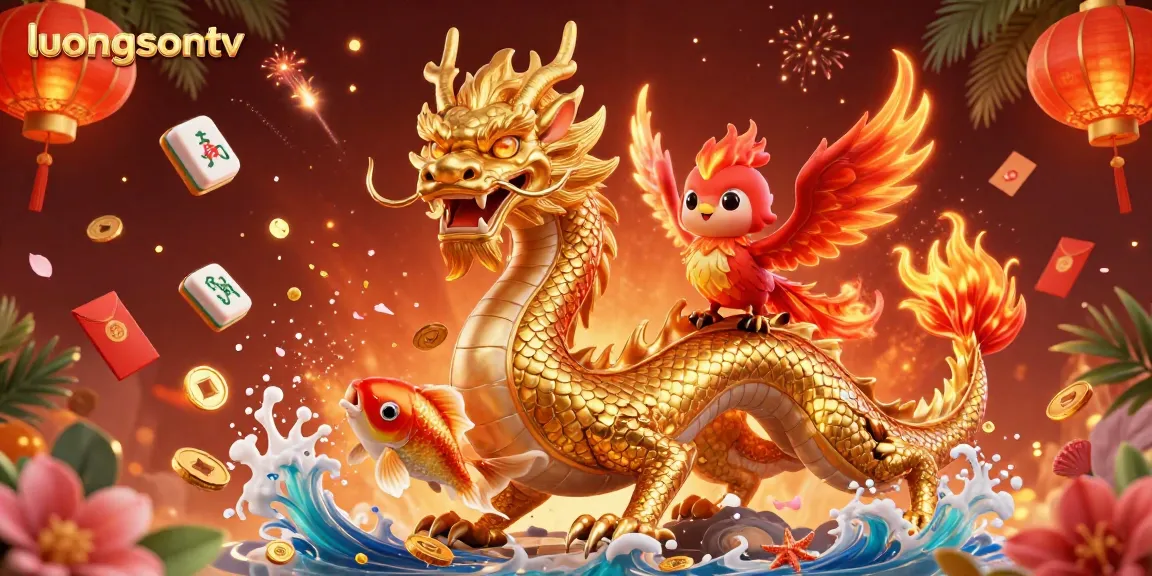 Experience live betting excitement with luongsontv, showcasing vibrant 3D characters and interactive casino elements.