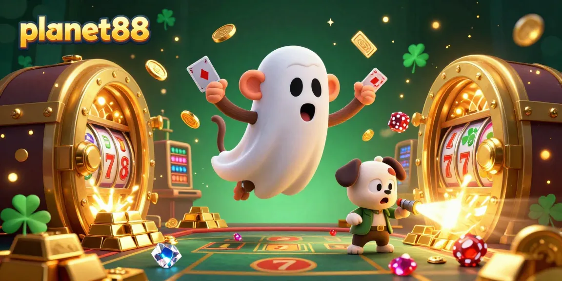 Engage in thrilling gameplay at planet88 with vibrant slots and jackpot treasures in an animated casino.