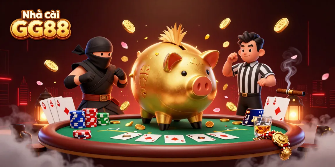 Experience thrilling action at Nhà cái GG88 with dynamic 3D casino characters and vibrant gaming elements.
