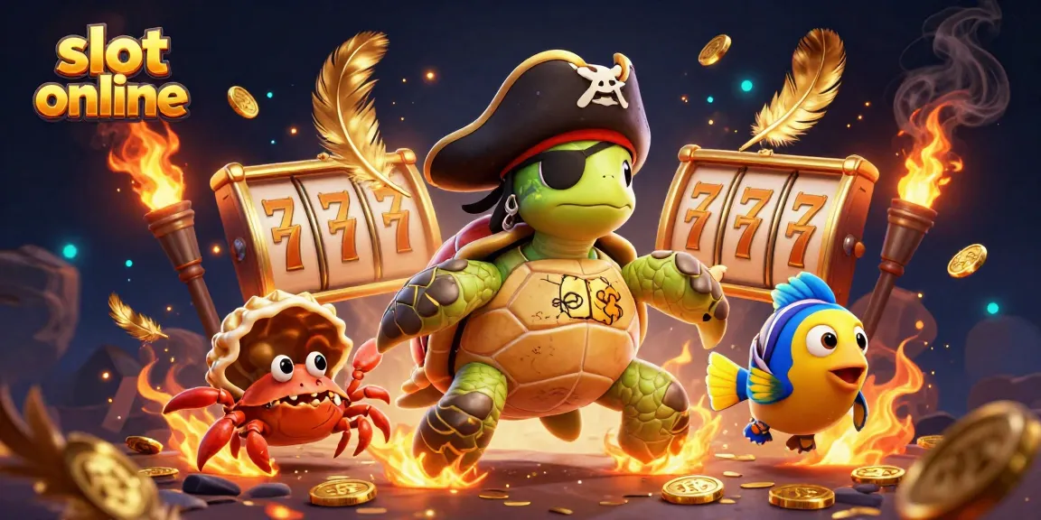 Engage with slot online adventures featuring a pirate turtle, a hermit crab, and a parrotfish among treasures.