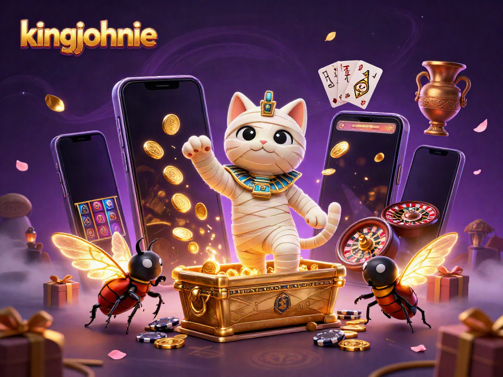 Experience the exciting world of kingjohnnie with vibrant gaming elements and mystical characters.