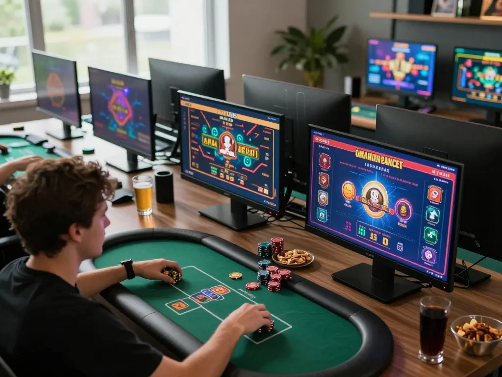 Experience thrilling gameplay on TR88 as users engage deeply with online poker at home.