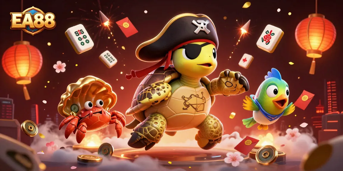 Experience thrilling gameplay at EA88 with our vibrant, casino-themed pirate scene.