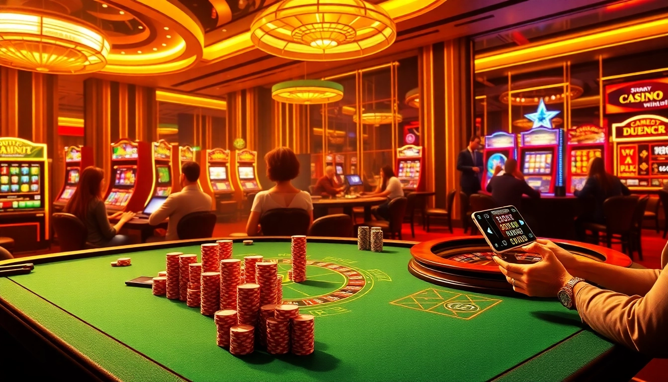 Experience thrilling gameplay at https://ph22.net.ph/ with vibrant casinos featuring poker tables, slot machines, and live action.