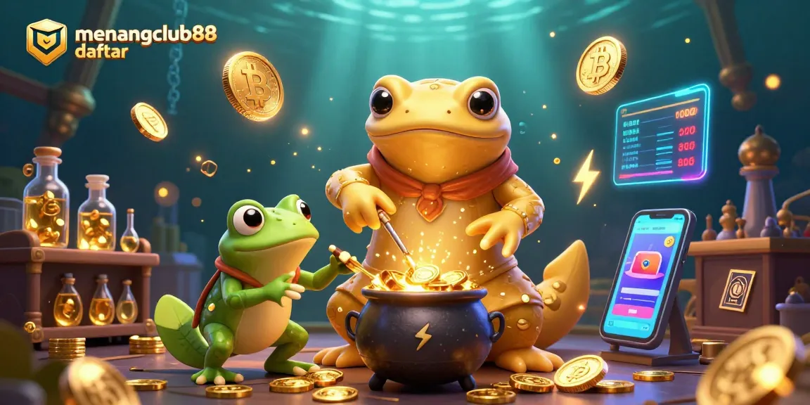 Engage with the menangclub88 daftar experience as a golden salamander alchemist creates wealth in a vibrant casino scene.