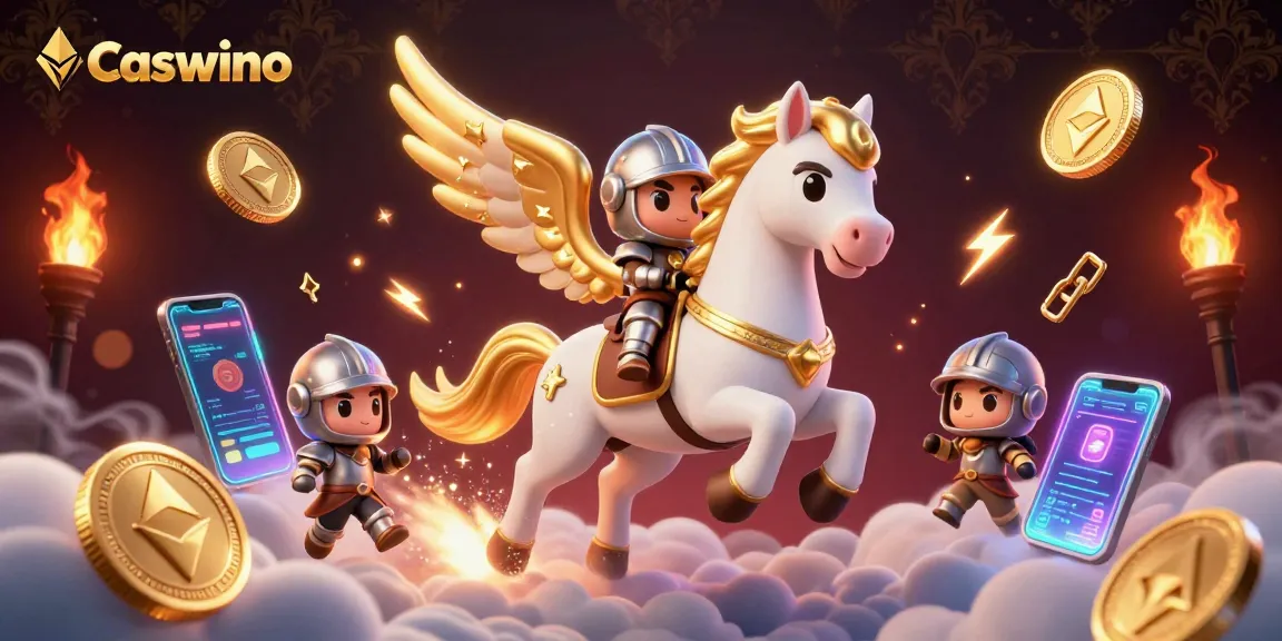 Caswino captivates players with an enchanting 3D casino adventure involving a celestial horse and crypto elements.