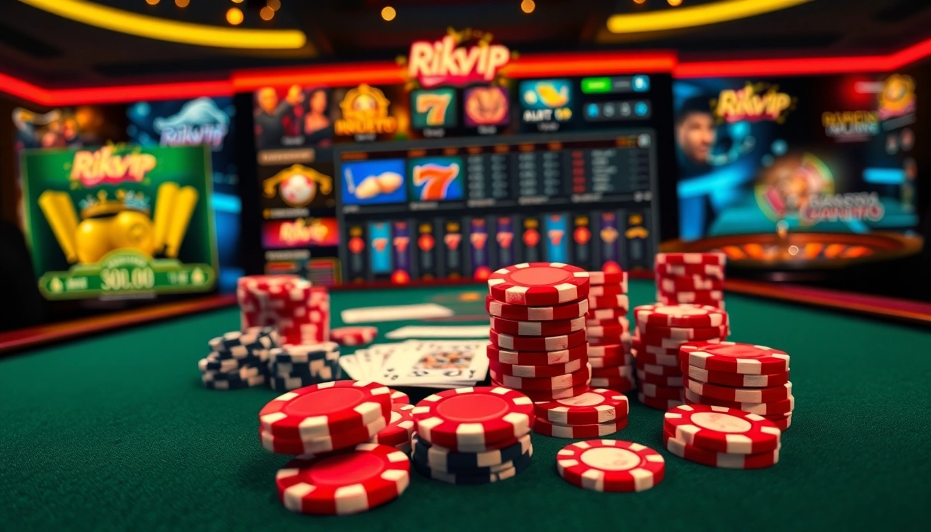 Experience the thrill of joining the Rikvip table during an exciting virtual casino game.
