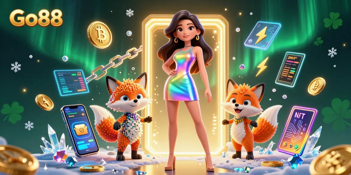 Experience thrilling gameplay at Go88 with vibrant casino elements and dynamic 3D illustration.