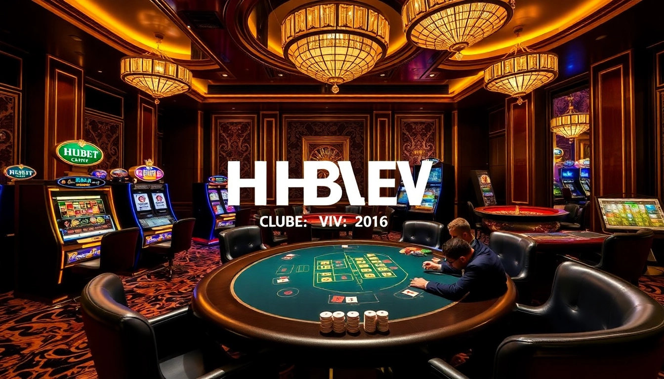 Exciting poker game at Clube VIP HHBET with high-stakes players and luxurious surroundings
