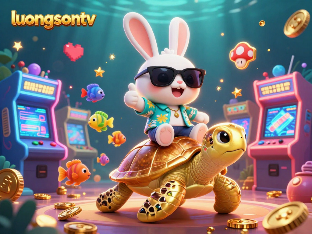 Experience the excitement of luongsontv with colorful characters amid dynamic casino elements.