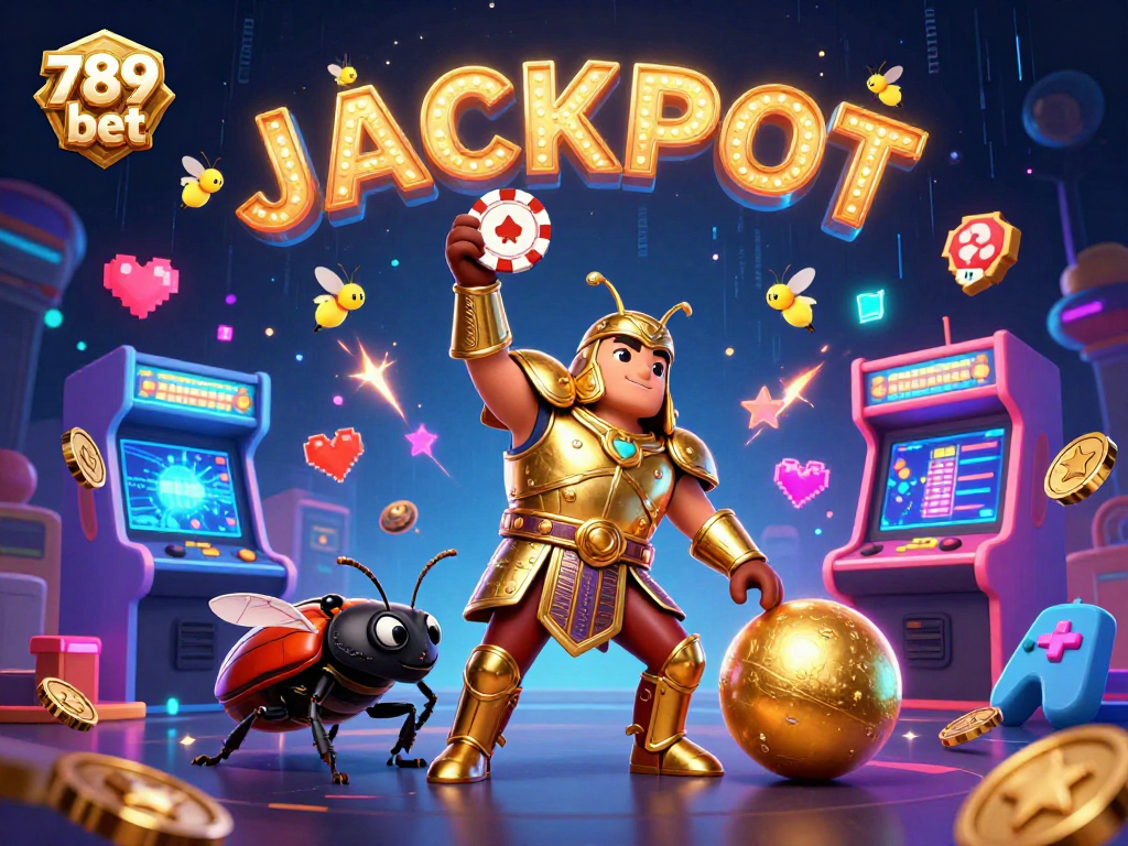 Win big with 789 bet in a thrilling 3D casino game scene featuring colorful elements.
