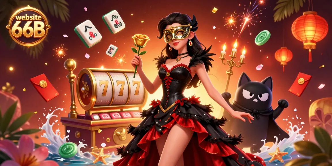 Experience thrilling gaming at website 66B with stunning 3D illustration capturing the excitement of online betting.