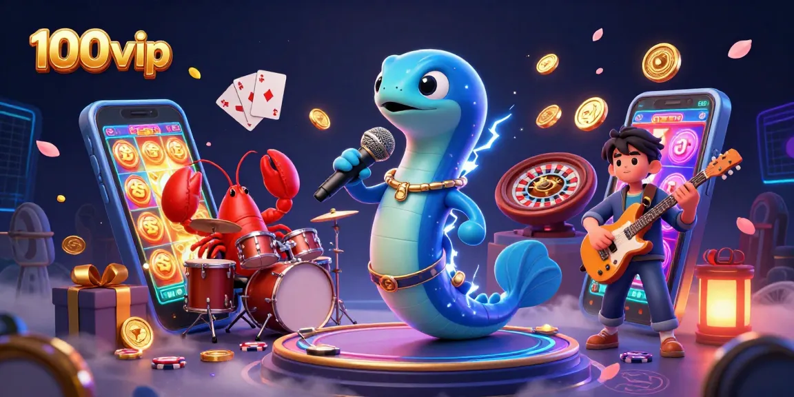 Experience exhilarating gaming at 100vip with an underwater casino featuring a DJ eel and vibrant slot games.