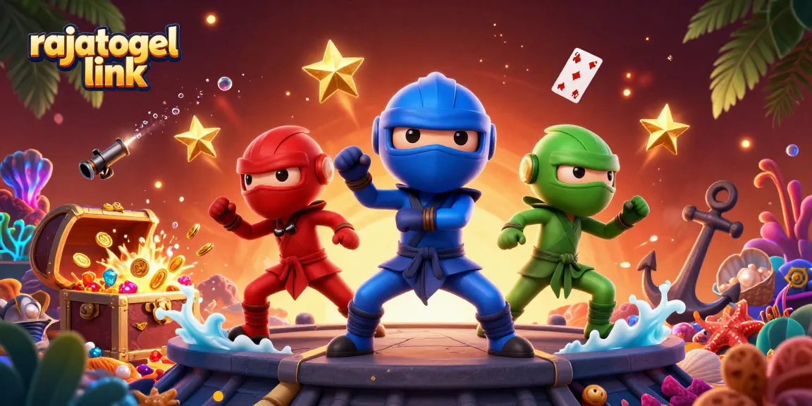 Melihat rajatogel link, tim ninja chameleon beraksi di kasino dengan koin emas dan kartu terbang.