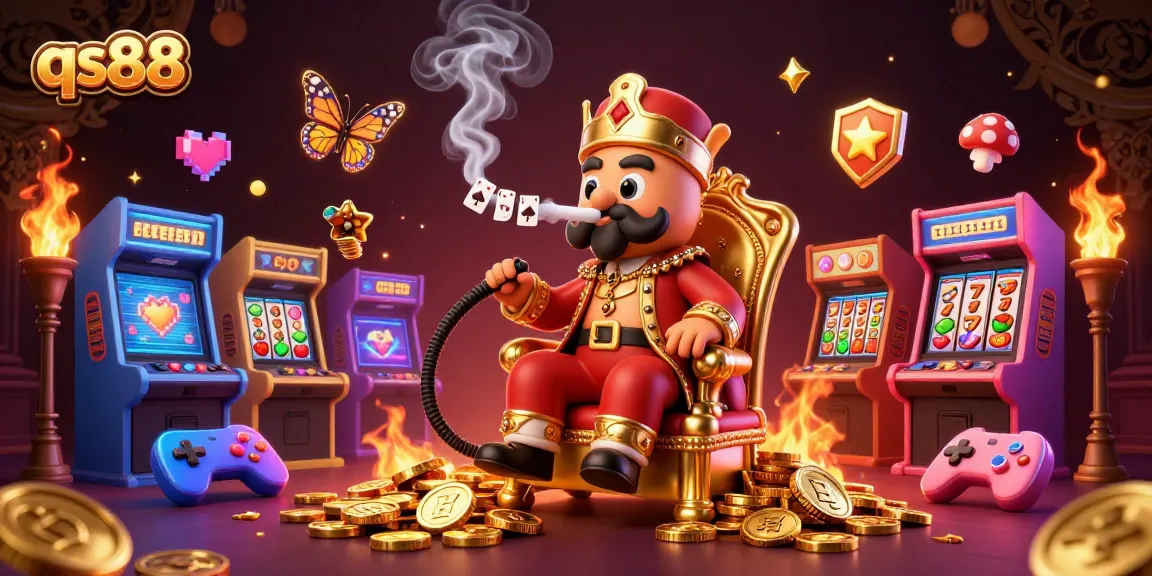 Experience thrilling action at qs88 with a luxurious 3D casino scene featuring unique games and vibrant atmosphere.