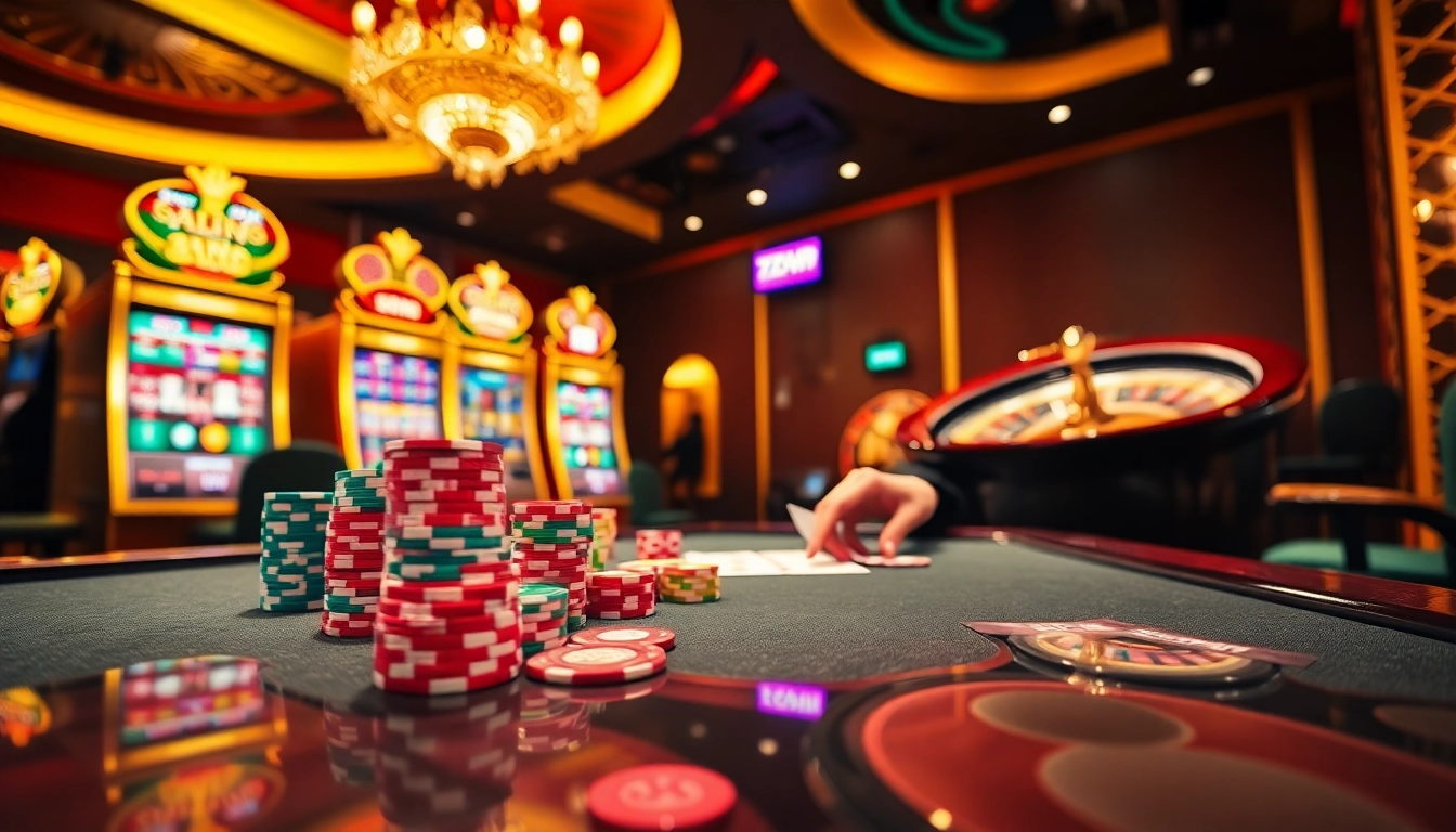 Experience the thrill of 789 win with vibrant casino elements and exciting gambling activities.