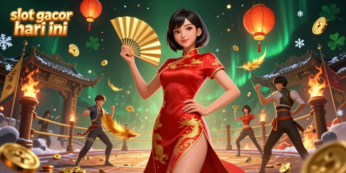 Rasakan slot gacor hari ini dengan visual menakjubkan dari seorang wanita Asia yang percaya diri di tengah elemen kasino dan kekayaan.