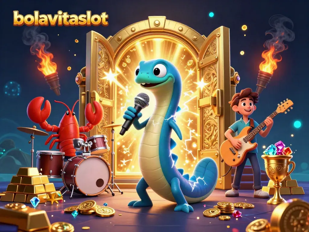 Experience thrilling gaming action as the bolavitaslot team celebrates big wins and jackpots in an underwater casino.