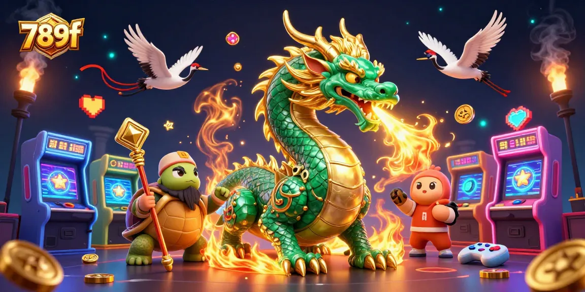 Experience the charm of 789f with our vibrant 3D illustration of casino characters and gaming elements.