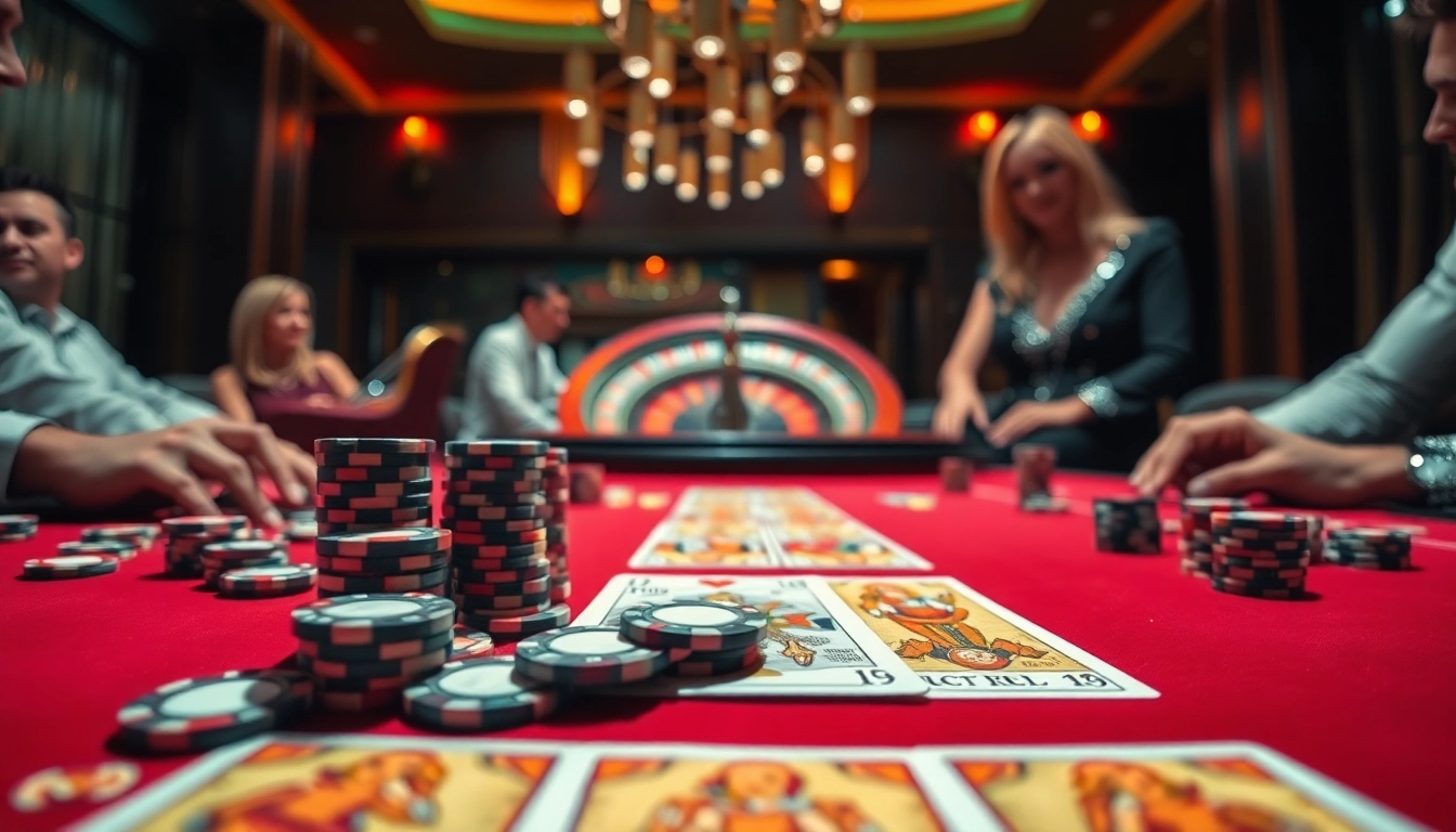 Experience the thrill of gambling at Trang Chủ RR88 with vibrant casino action and vibrant poker chips.