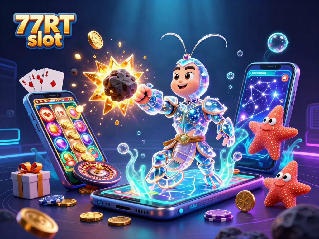 Engage with the thrilling 77RT slot featuring vibrant characters and games in action.