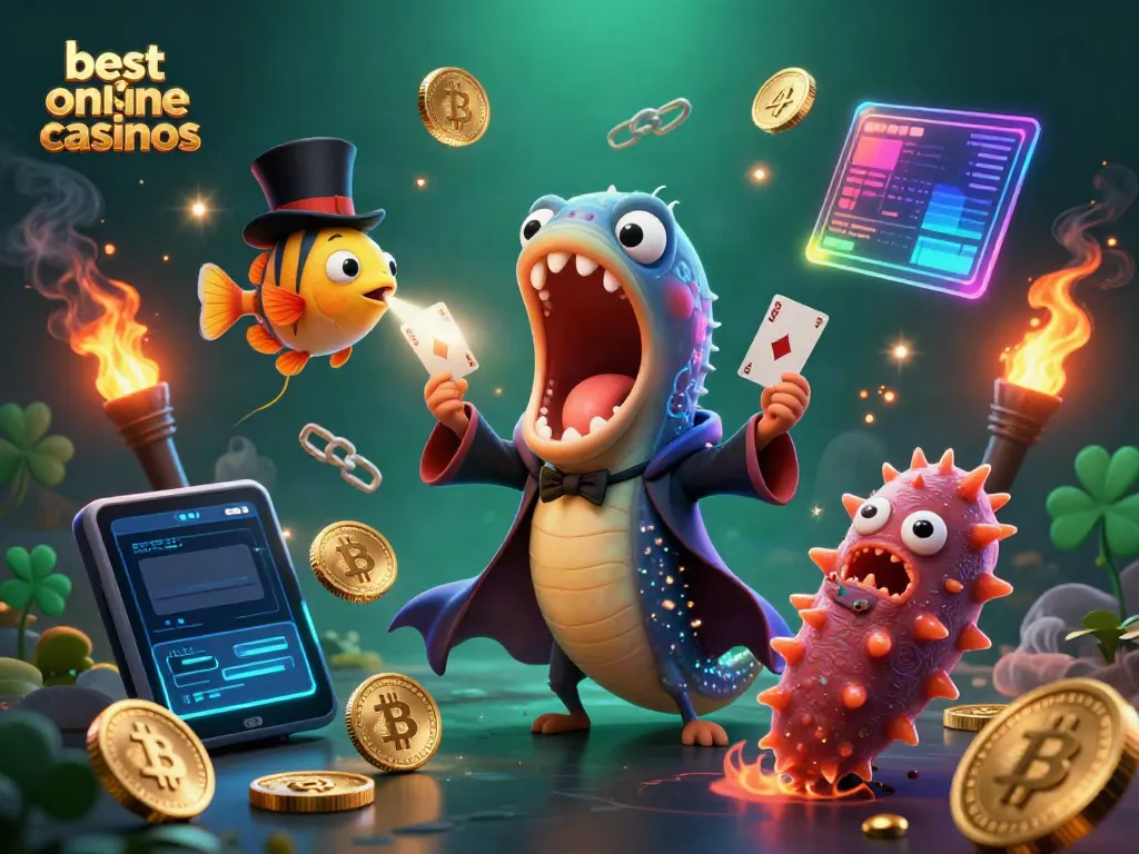 Engaging performance by deep-sea creatures showcasing best online casinos with dynamic elements.